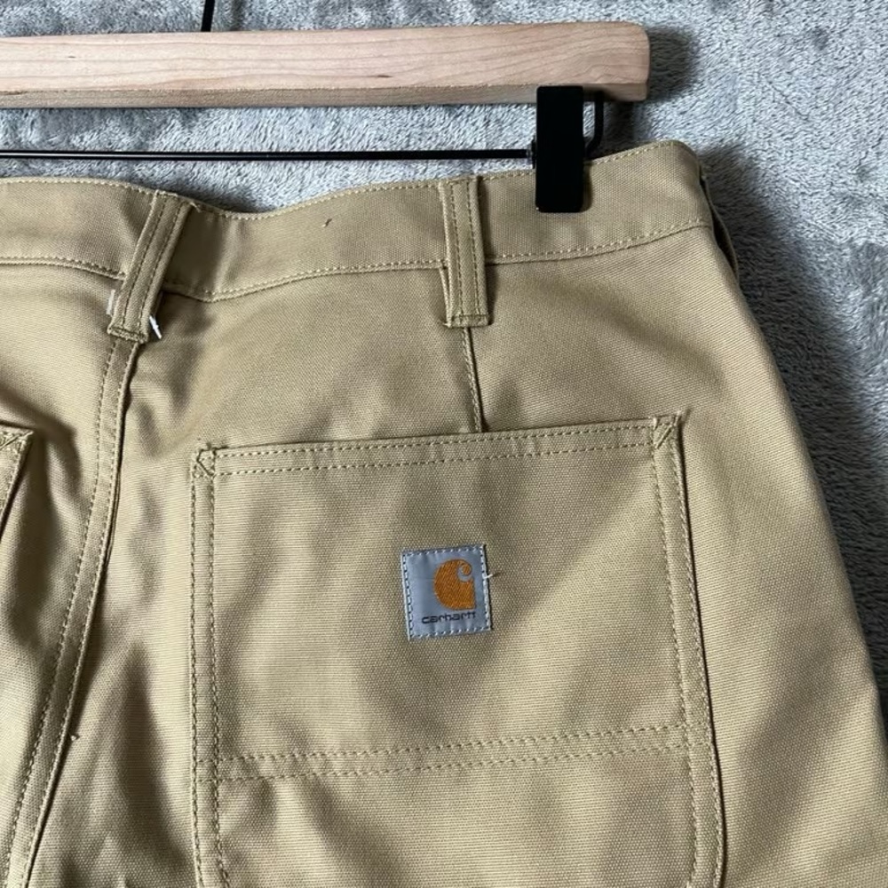 Carhartt Men’s Brown Work Shorts - Rugged Canvas - Picture 3 of 3